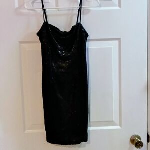 Forever 21 Black Sequin Mini Dress